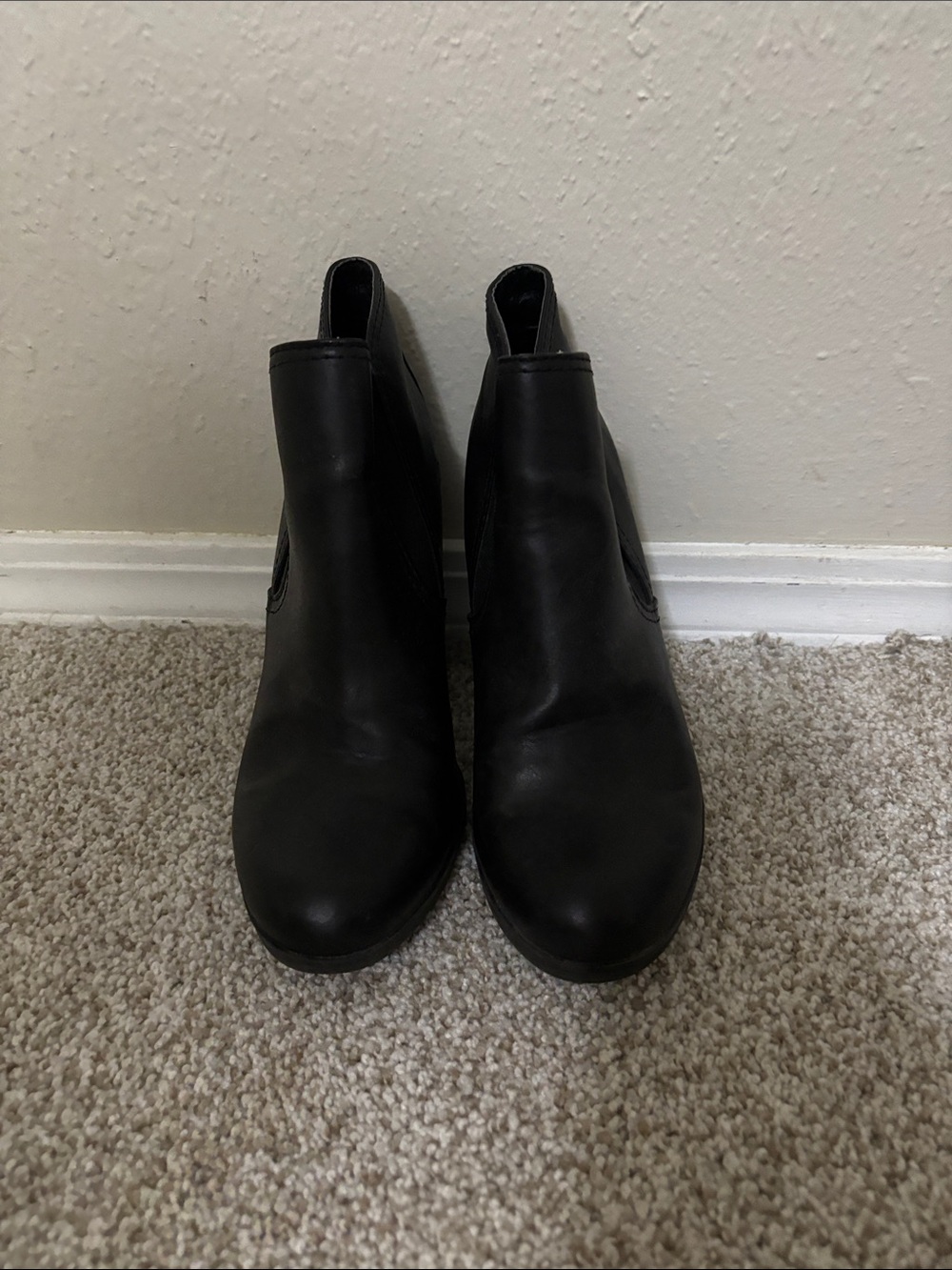 a.n.a Black Slip-On Chelsea Ankle Boots